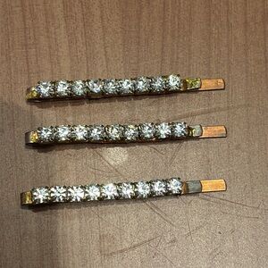 Anthropologie Rhinestone Hair Clips